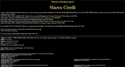 Desktop Screenshot of marcocirelli.net